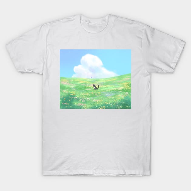 Meadow Cat T-Shirt by Avery Ota